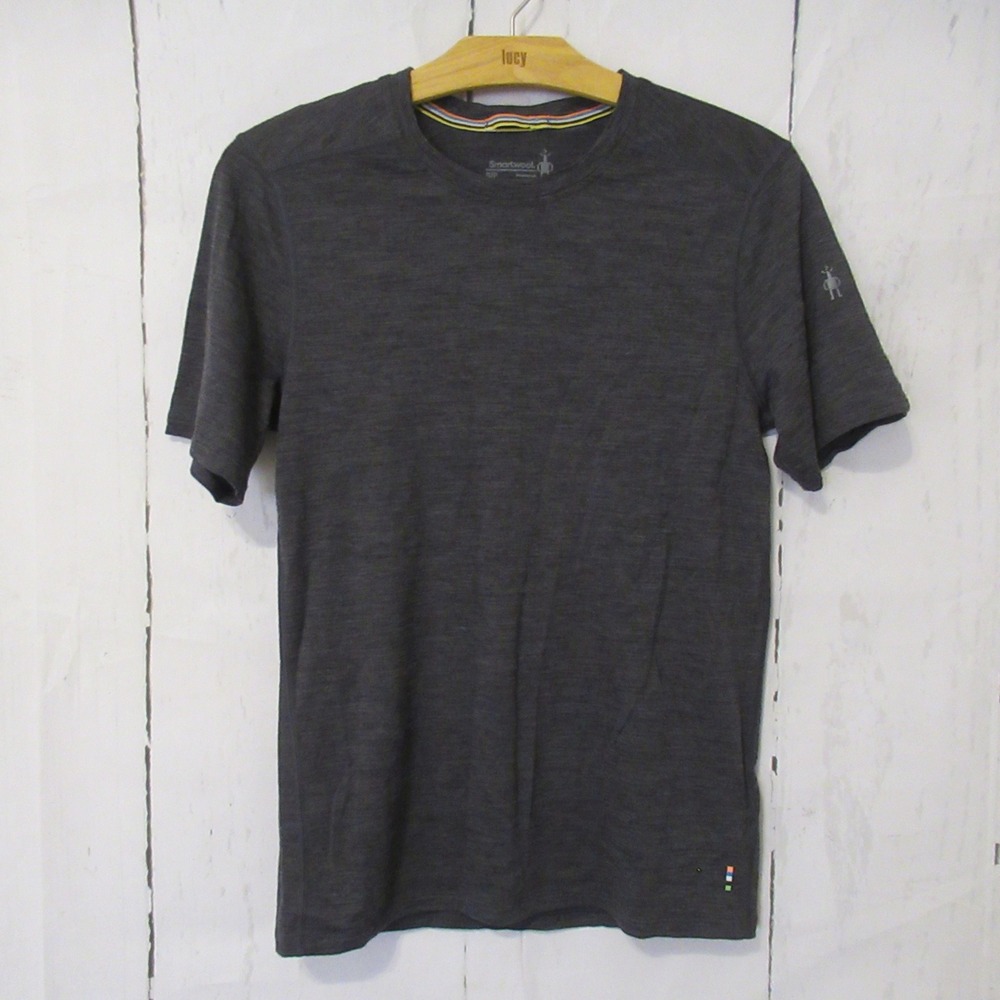 Smartwool T Shirt S Mens Gray Heather Merino Wool Short Sleeve Base Layer
